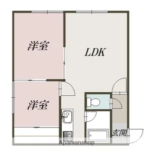 エスコート317【2階】の間取り