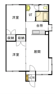 石川ハイツA【1階】の間取り