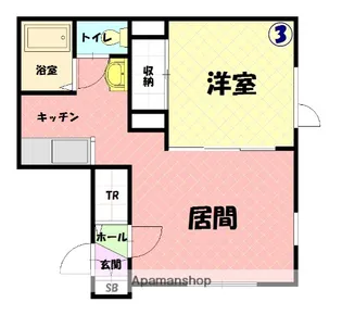 ヴィラウシュペット【1階】の間取り