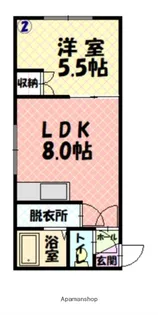 ユーハイツ永山【102号室】の間取り