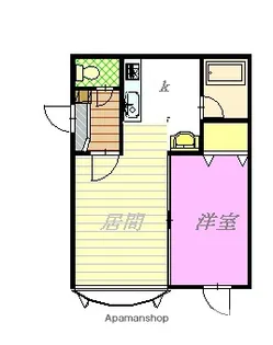 ルート医大前B【2階】の間取り