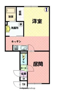 ブランニュ【1階】の間取り