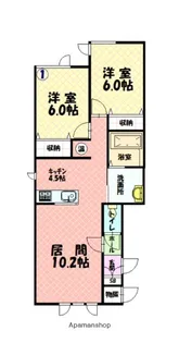 EAST VILLA A【1階】の間取り