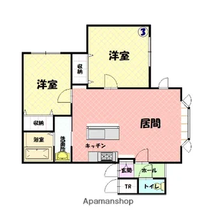 グレース近文A【1階】の間取り