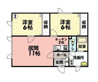 K T【1階】の間取り