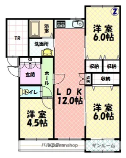 OMハイツ【102号室】の間取り
