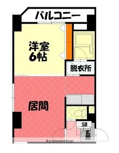 ナッツSPIRIT2【6階】の間取り