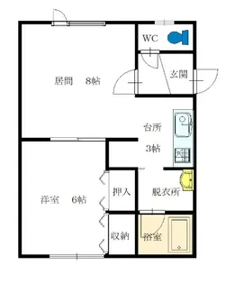 ハイツ純【2階】の間取り
