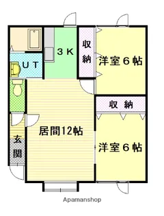 ウィット6・6【101号室】の間取り