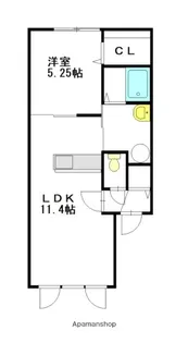 グレイスフルⅡ【1階】の間取り