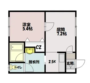エントランス3・1【202号室】の間取り