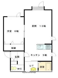 SPACE M B【201号室】の間取り