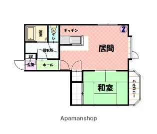 ハイデンス7条【402号室】の間取り