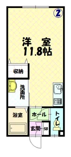 アイビー旭医前Ⅱ【102号室】の間取り