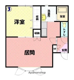 ローズウェル【1階】の間取り