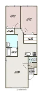 ATEENA永山【2階】の間取り