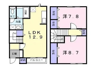 アニメートB【1階】の間取り