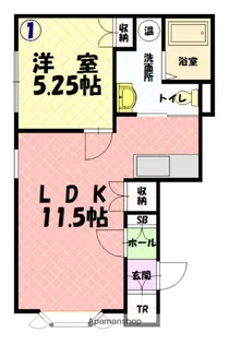 タウンズ6.1【2階】の間取り