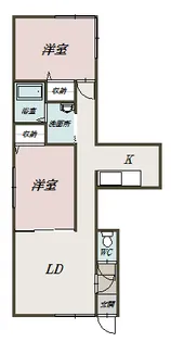 RAW SIENNA(ロウ・シェンナ)【101号室】の間取り