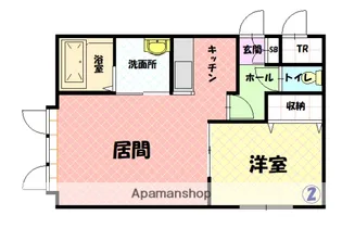 リーノB【102号室】の間取り