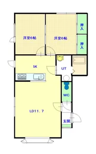 フェンネル【101号室】の間取り