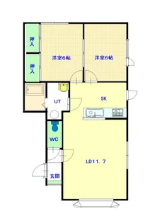 フェンネル【102号室】の間取り