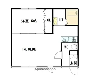 コンフォート10・14【1階】の間取り