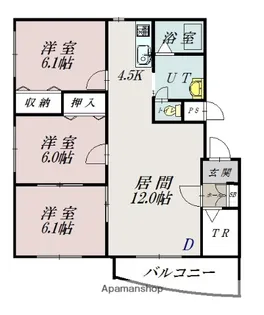 ルミエール東光【1階】の間取り