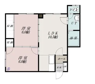 旭川シティコート【2階】の間取り