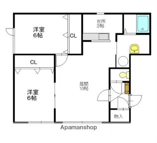 ジョリ1・6【101号室】の間取り