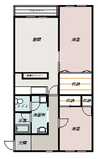 第6美園マンション 113号室【113号室】の間取り