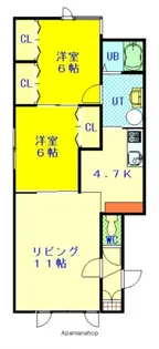 ウィステリア【1階】の間取り