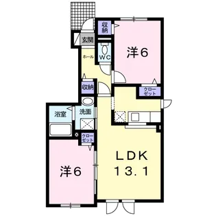 ブローテ【101号室】の間取り