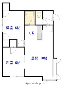 第2せせらぎハイツ【201号室】の間取り