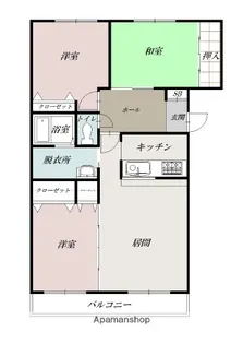 エスティ21イコマ【3階】の間取り