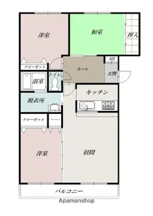 エスティ21イコマ【1階】の間取り
