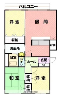 ワックスウィング東光A【1階】の間取り