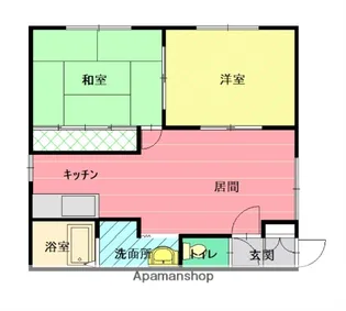 マンションおかひさ【1階】の間取り