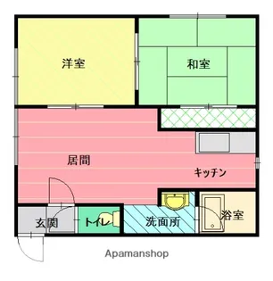 マンションおかひさ【2階】の間取り