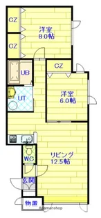 LAVITA豊岡【1階】の間取り