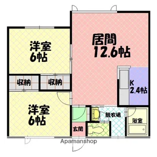 ウインザーハウスA【2階】の間取り