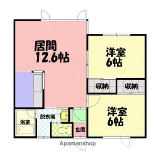 ウインザーハウスA【2階】の間取り