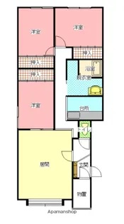 ルピナスA【2階】の間取り