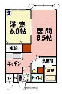 エトワール南【1階】の間取り