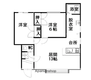 マリノD【2階】の間取り