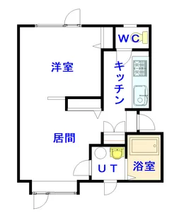 YOUトピア豊岡弐番街 D棟【203号室】の間取り