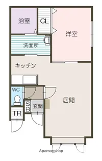 アリエッタⅡ【103号室】の間取り