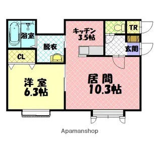 ニューエスパニア10Ⅰ【1階】の間取り