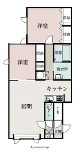 2LDKの間取り画像