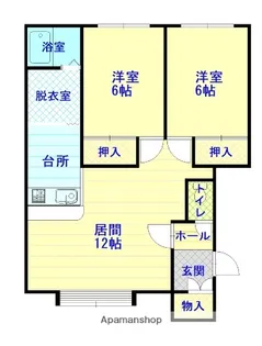 アポロ21 B棟【2階】の間取り